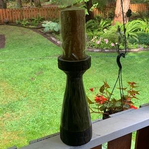 Handmade Drip Glaze Candle Holder